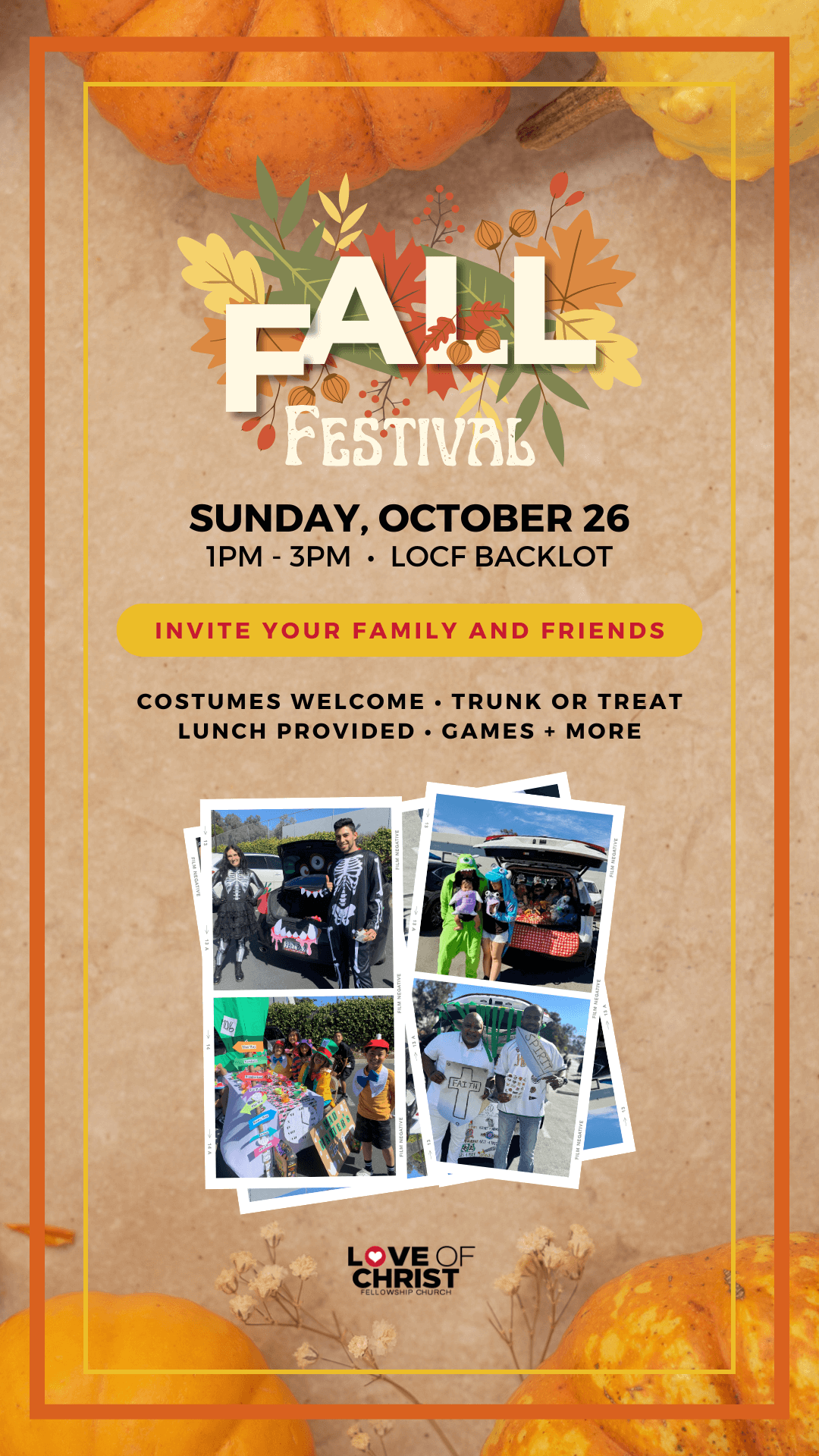 Fall Festival Trunk or Treat (IG Story) Fall Festival Trunk or Treat (IG Story)